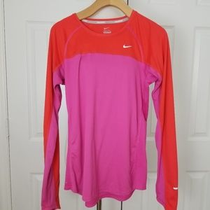 Nike Miler Dri-Fit Long Sleeve Top - Size Medium